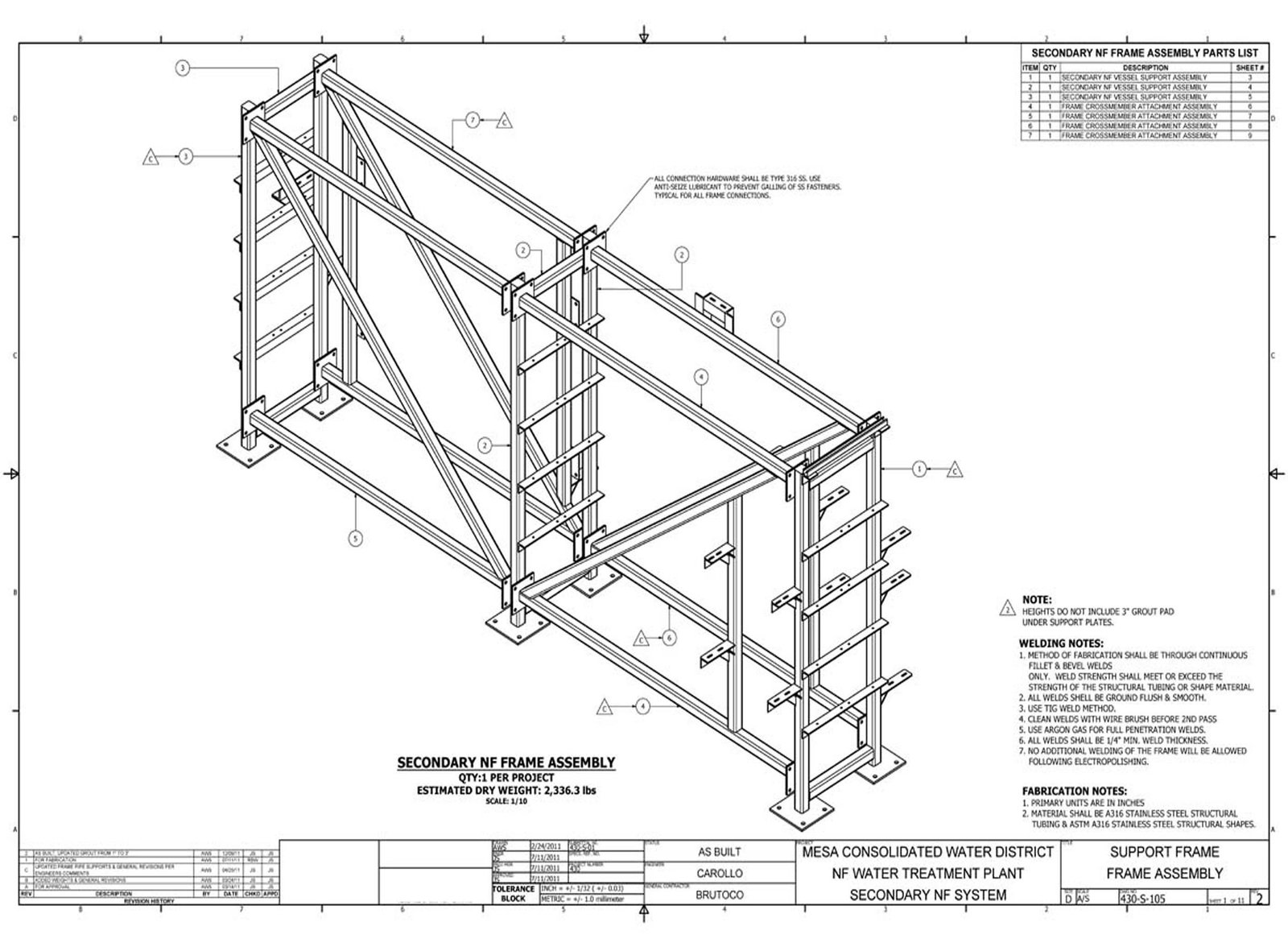 Costa Mesa — Frame Details 2nd Stage